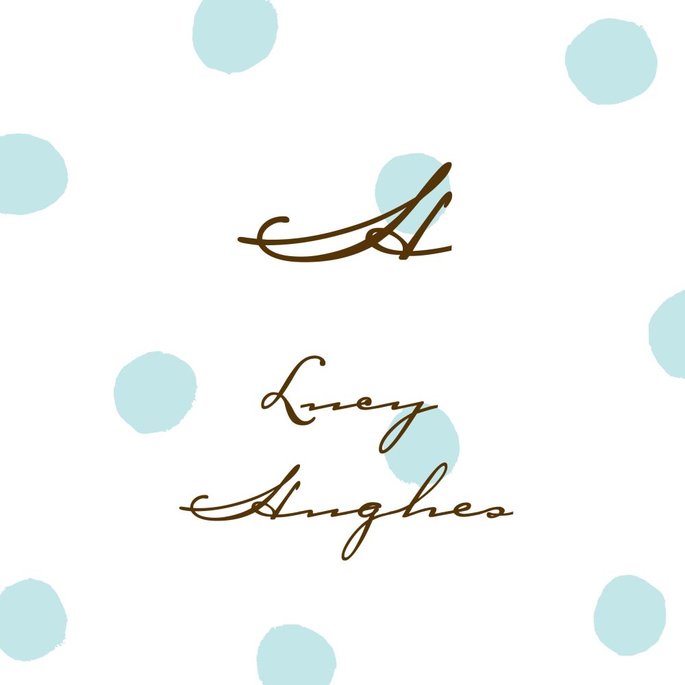 Big Dots Aqua Flat Enclosure Card
