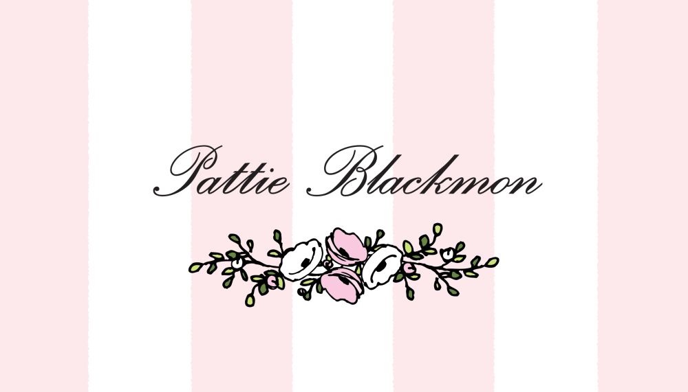 Classic Stripes Pink Flat Enclosure Card