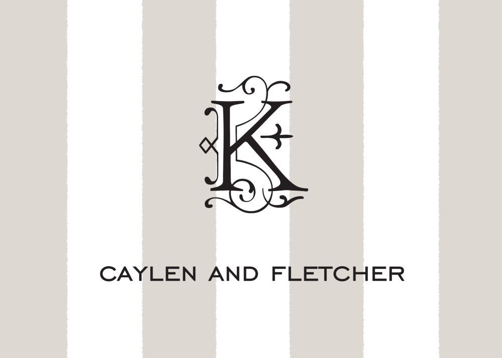 Classic Stripes Taupe Sticker
