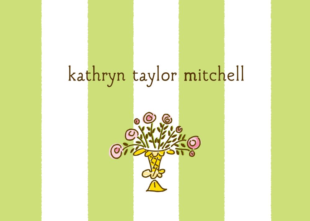 Classic Stripes Celadon Sticker