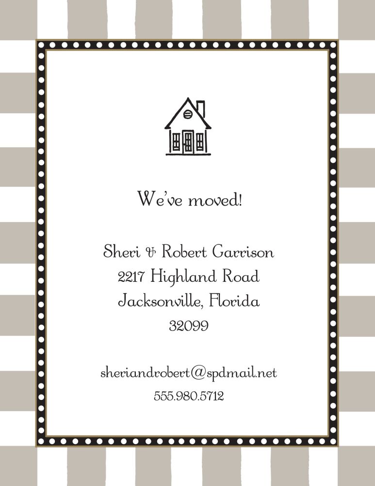 Fun Stripes Taupe Invitation