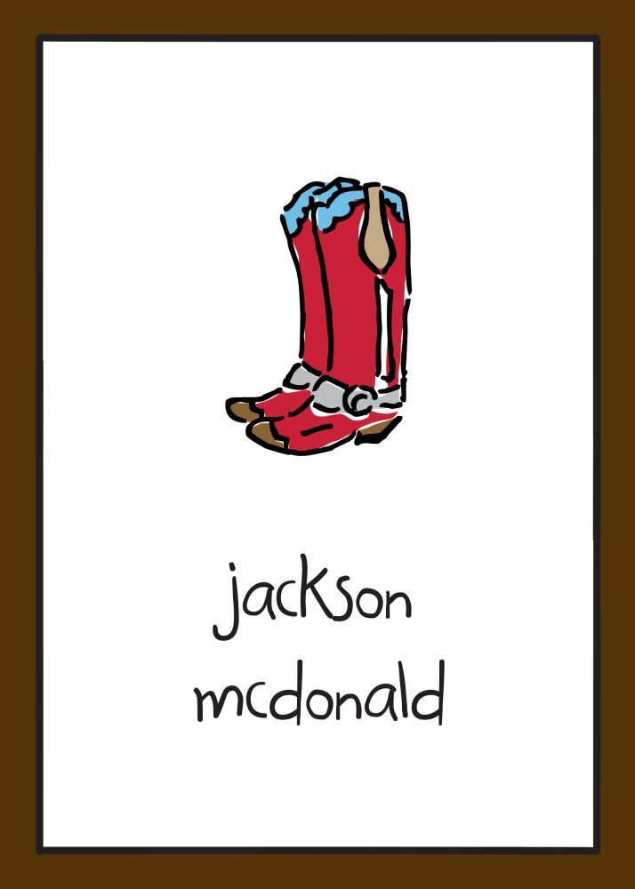 Classic Edge Chocolate Gift Sticker