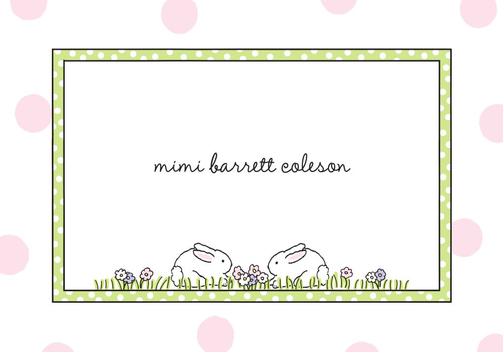 Bunnies Folded Note