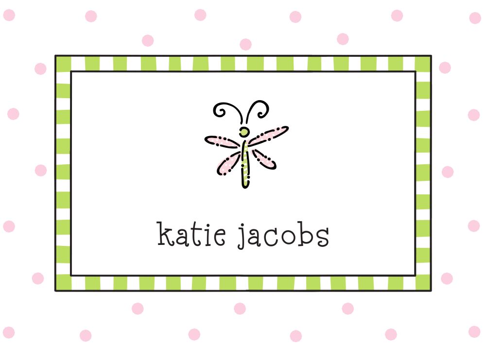 Pink Dots & Lime Gift Sticker