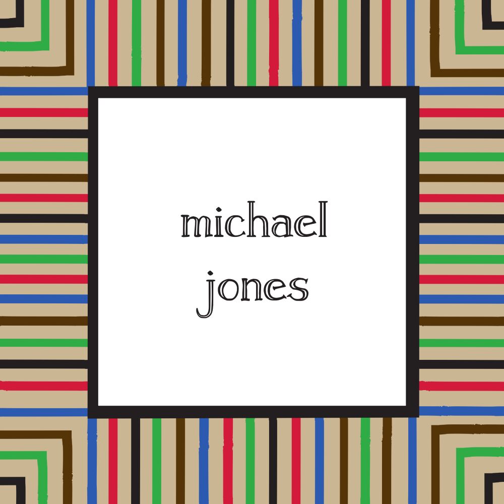 Multi Stripes Chocolate Gift Sticker