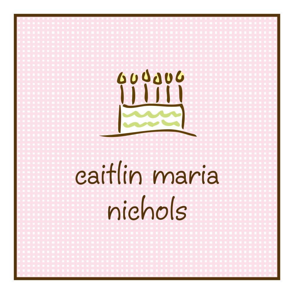 Linen Pink Gift Sticker