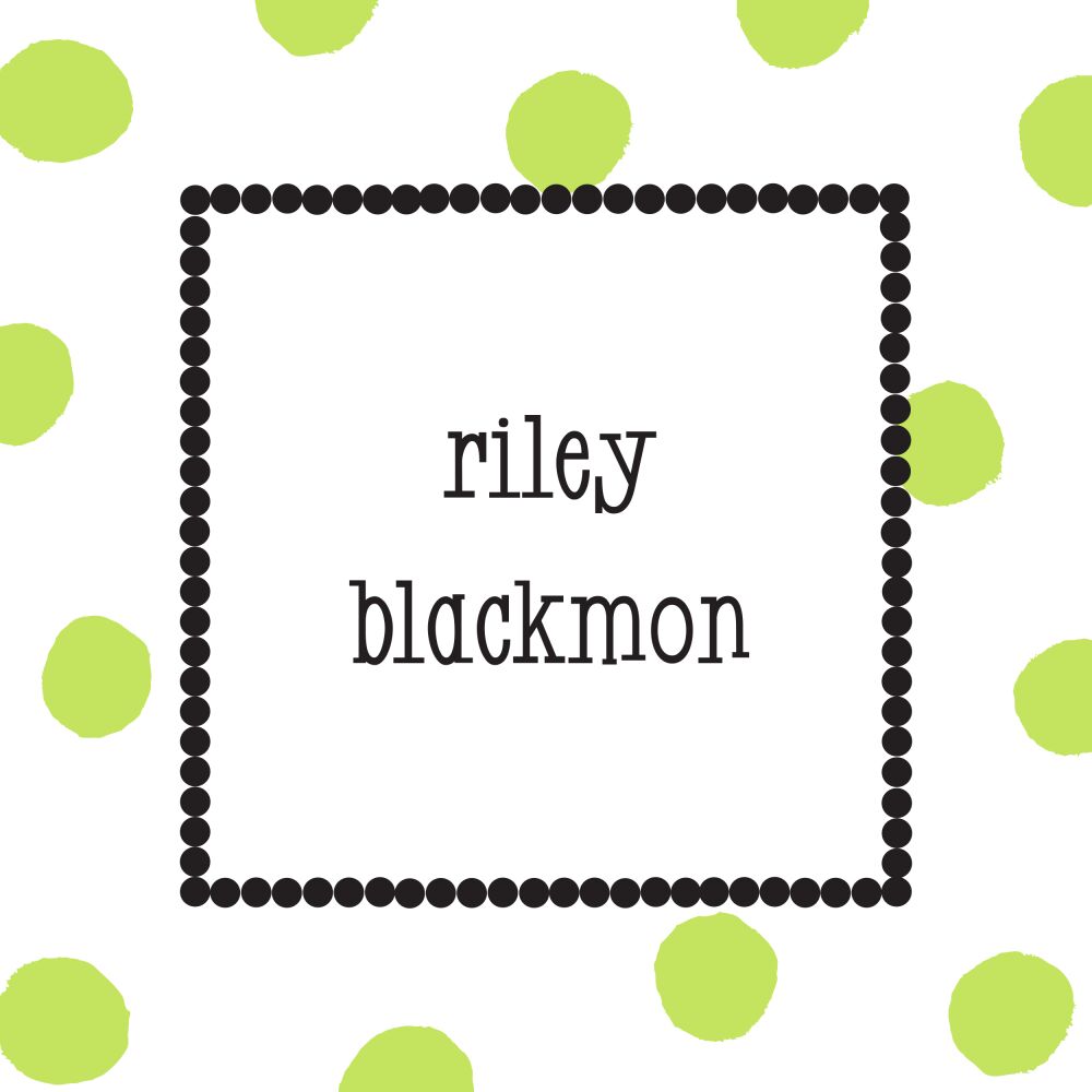 Big Dots Lime And Dotted Border Gift Sticker