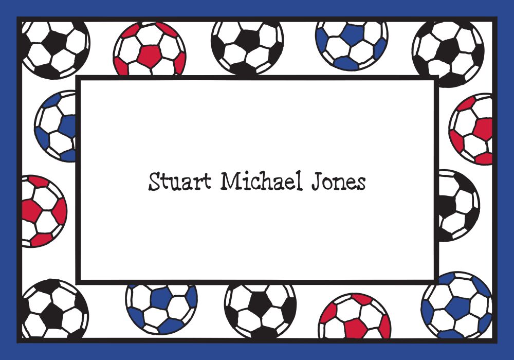 Soccer Folded Note