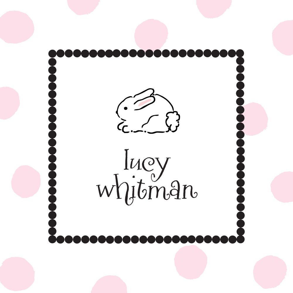 Big Dots Pink & Dotted Border Flat Enclosure Card