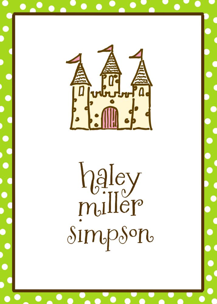 Dotted Edge Lime Gift Sticker