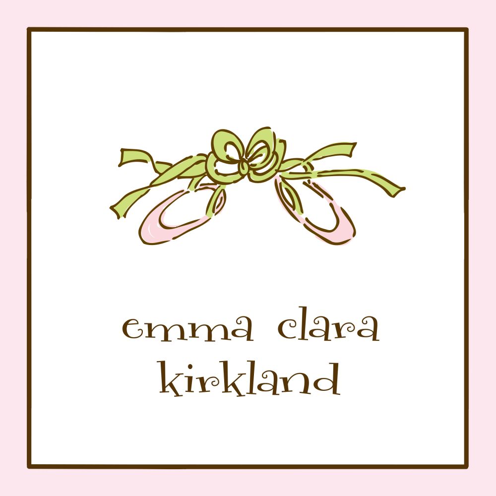 Classic Edge Pink & Chocolate Gift Sticker