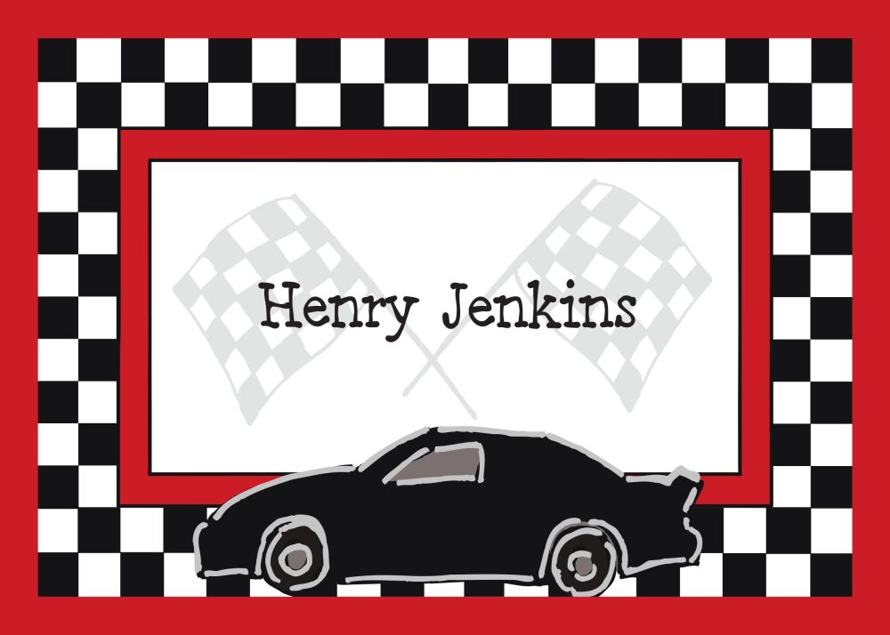 Race Car Gift Sticker