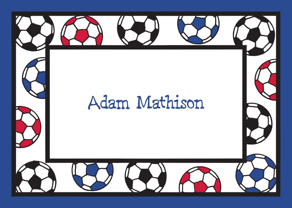 Soccer Flat Enclosure Card