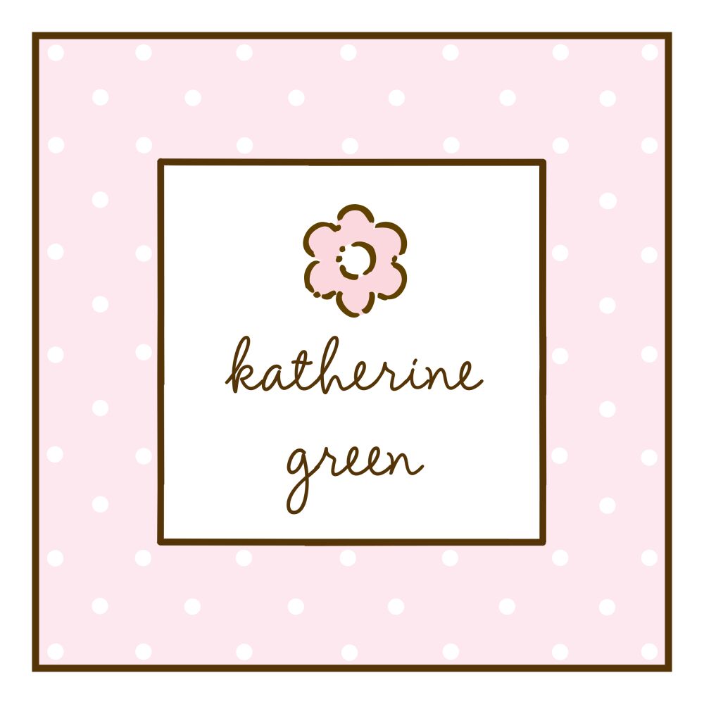 Sweet Dots Pink Flat Enclosure Card