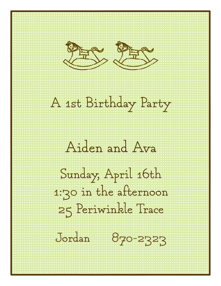 Linen Lime Invitation
