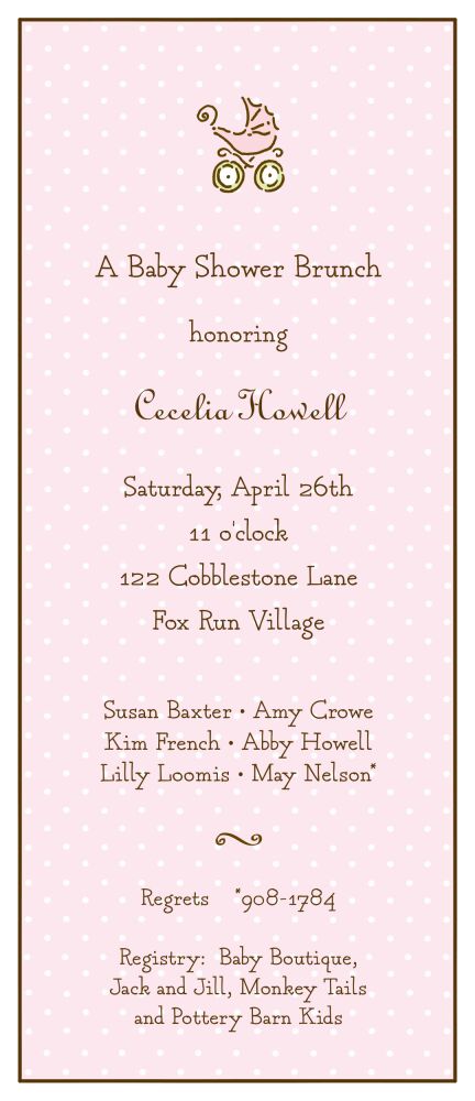 Sweet Dots Pink Invitation