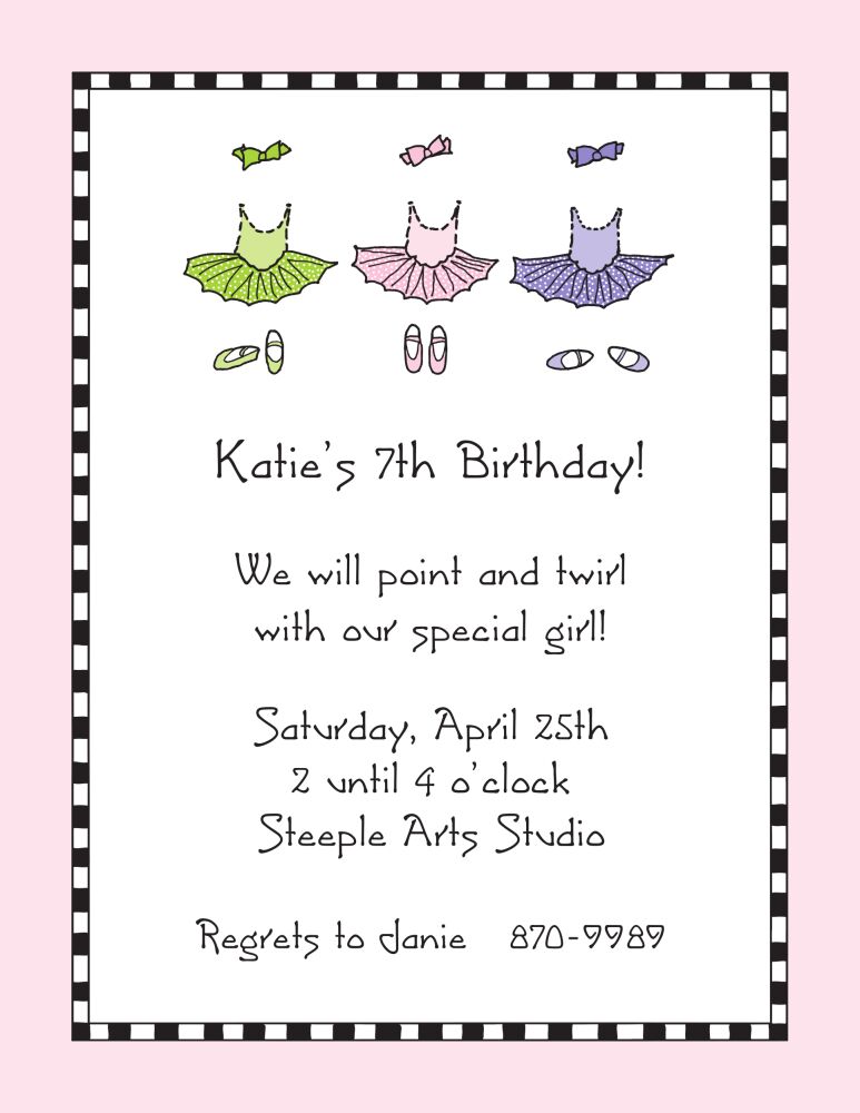 Ballet Invitation