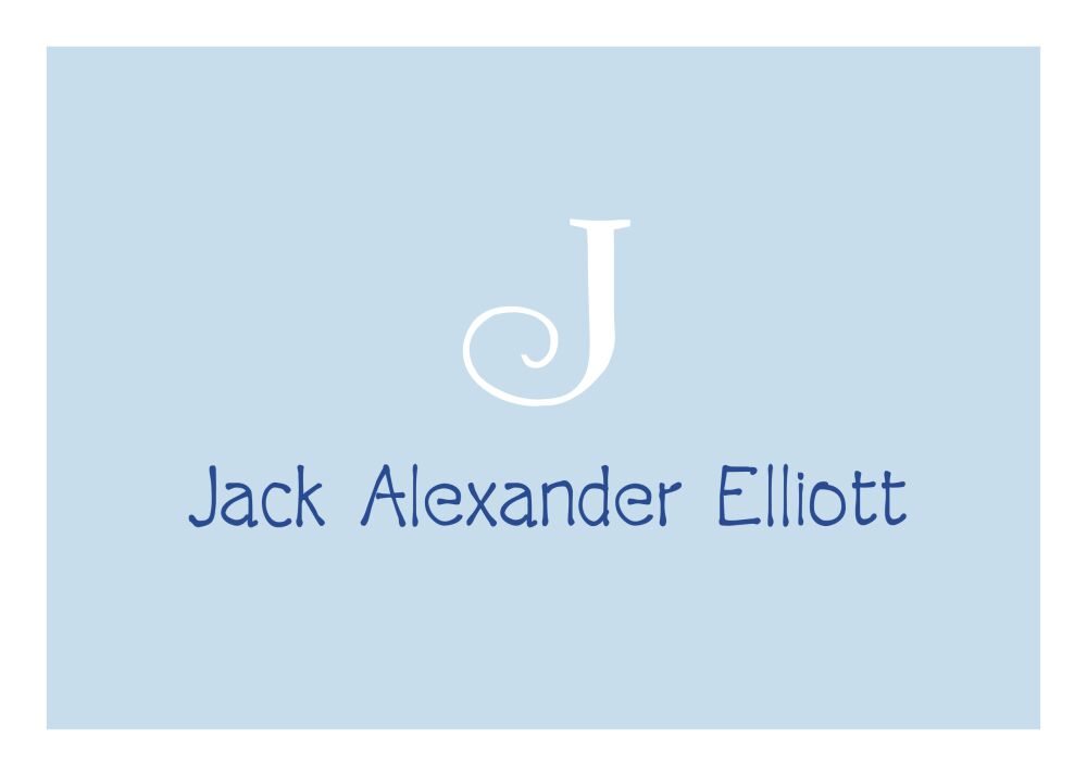 White Edge Blue Sticker