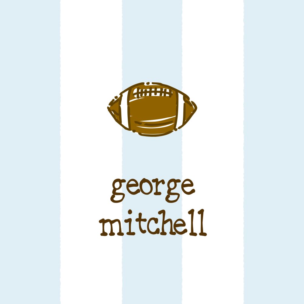 Classic Stripes Blue Gift Sticker