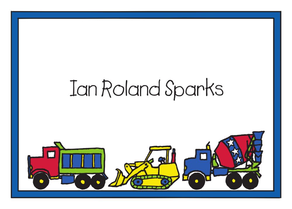 Construction Gift Sticker