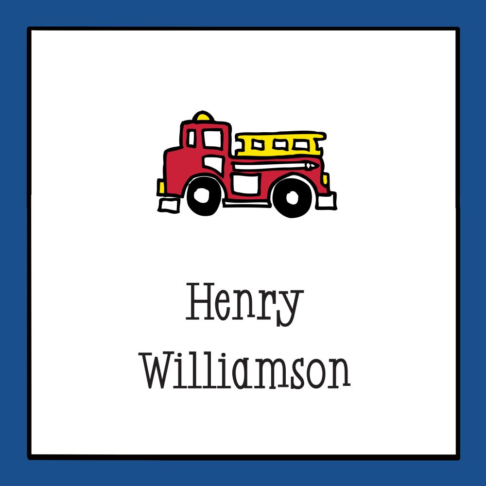Classic Edge Navy Gift Sticker