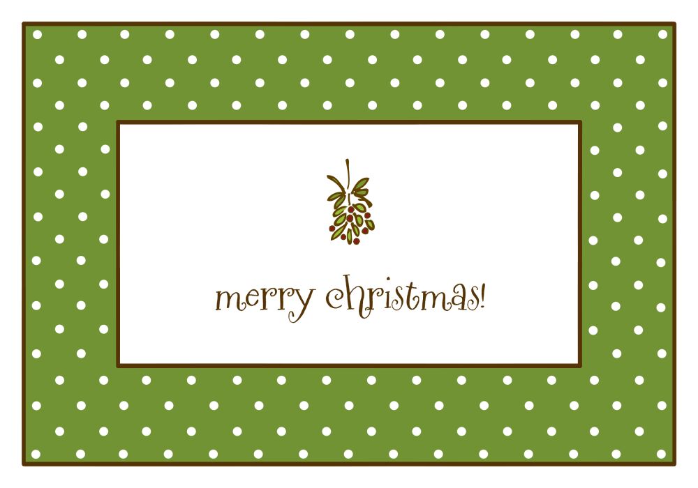 Sweet Dots Green Folded Note