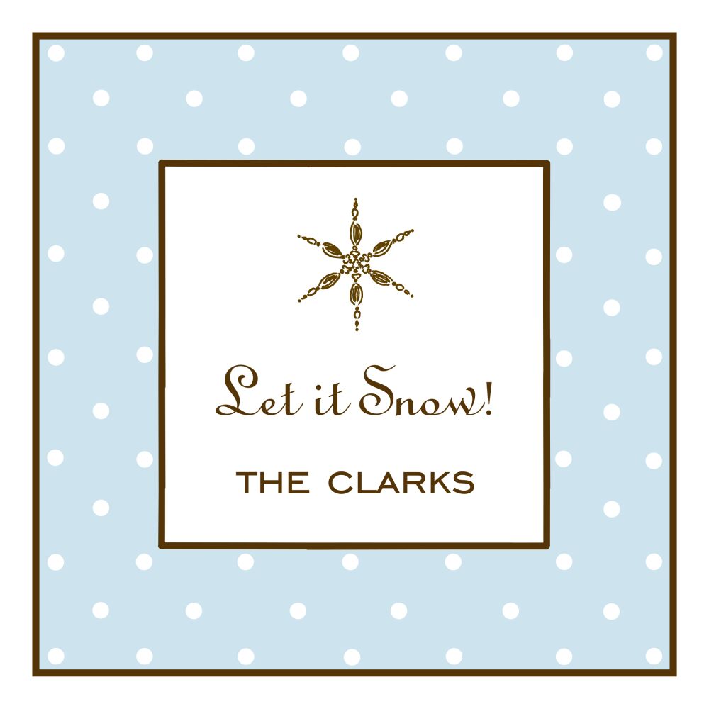 Sweet Dots Blue Flat Enclosure Card