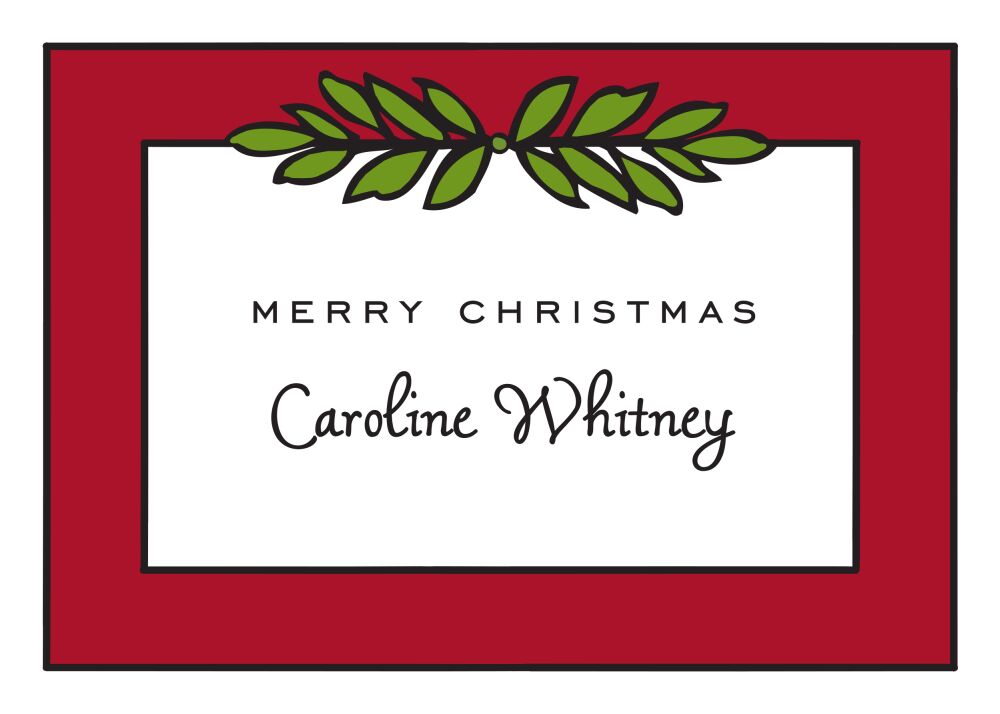 Garland Red & Green Sticker