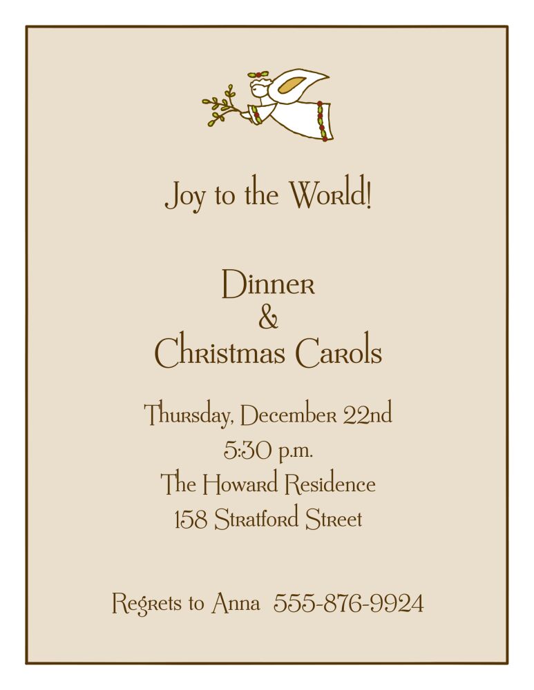 Classic Edge White & Chocolate On Latte Invitation