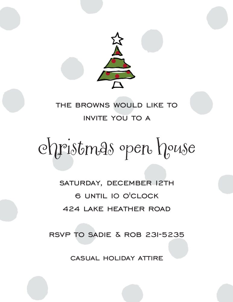 Big Dots Silver Invitation