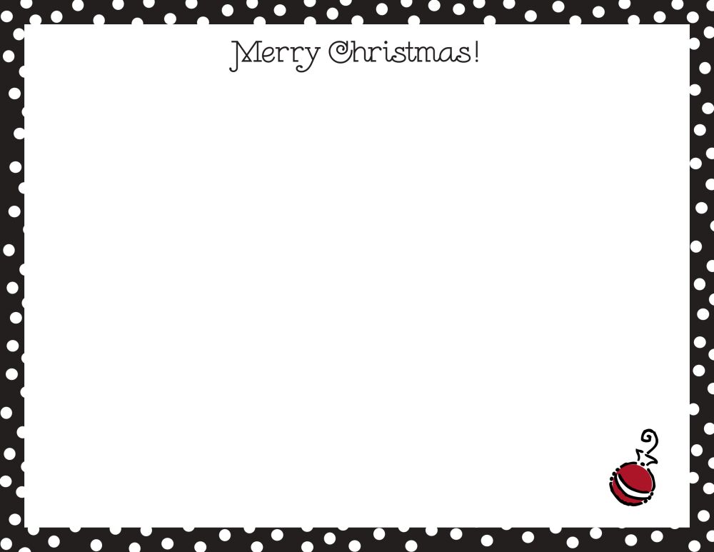 Dotted Edge Black Flat Note