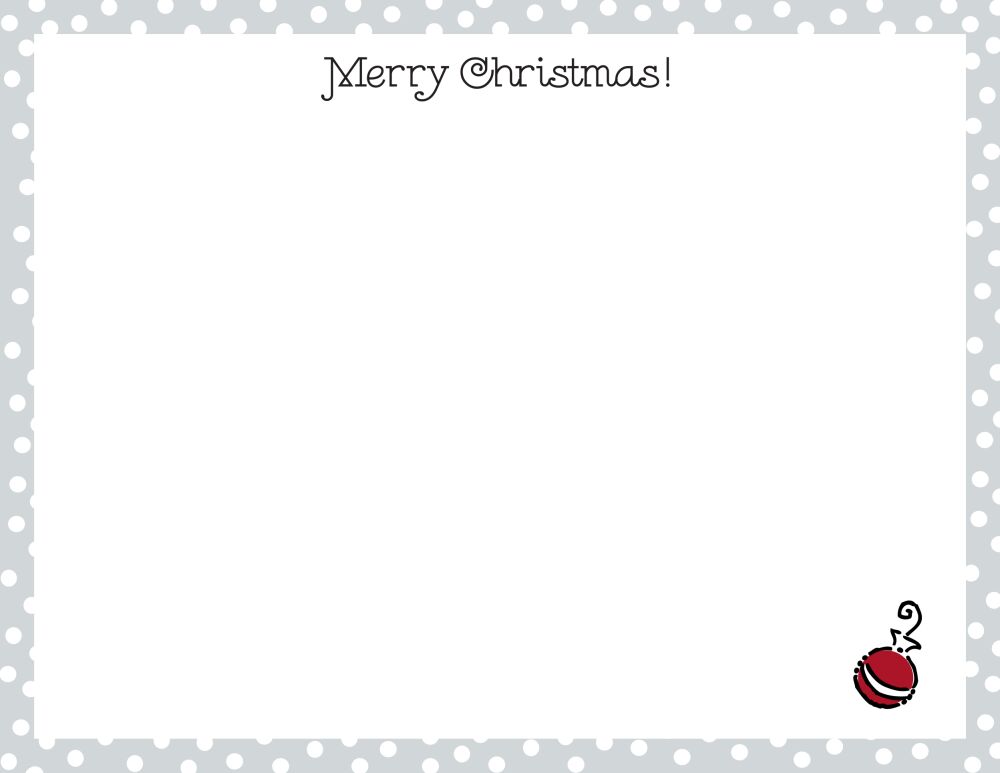 Dotted Edge Silver Flat Note
