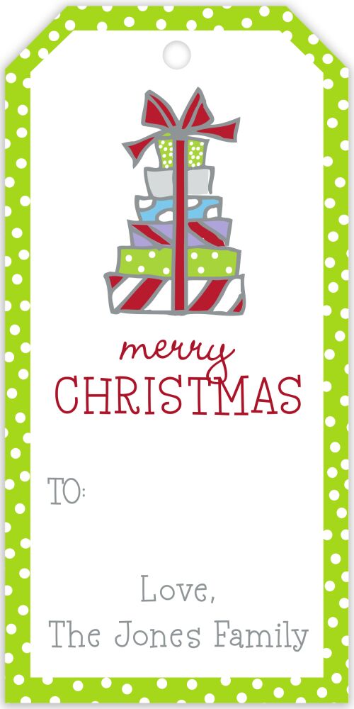 Presents Hanging Gift Tag