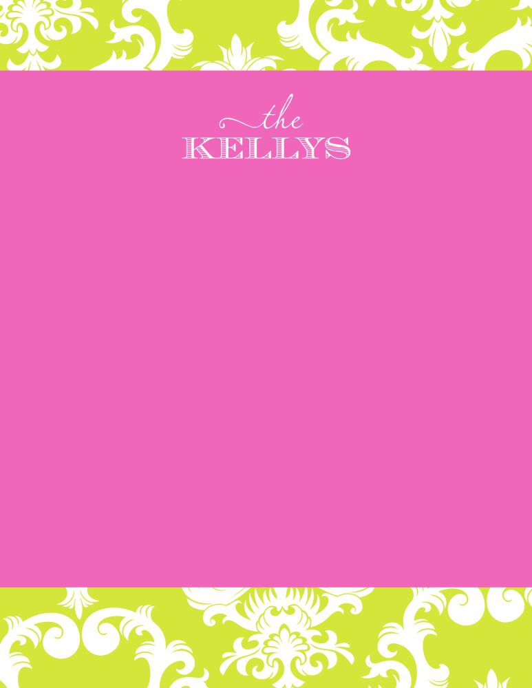 Brocade Name Flat Note