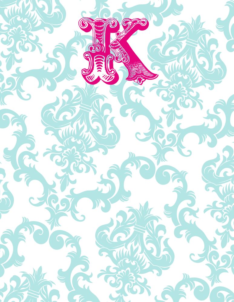 Blue Patterned Posh Flat Note