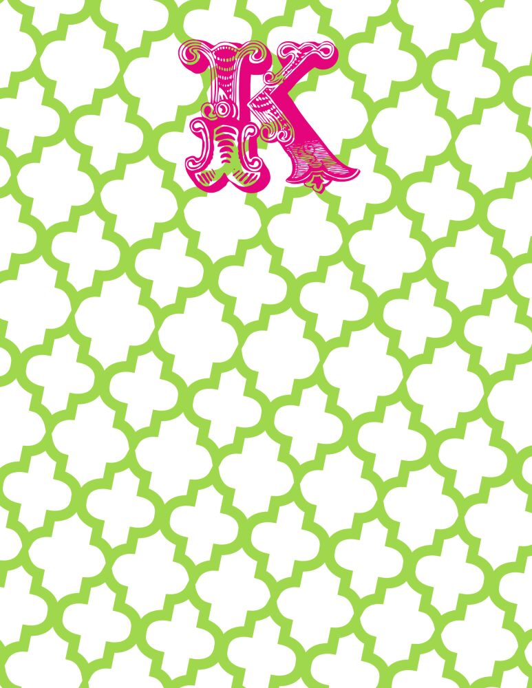 Green Trellis Posh Flat Note