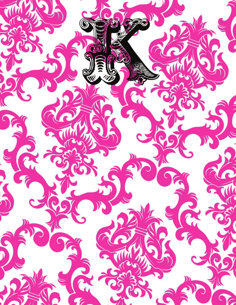 Pink Patterned Posh Flat Note