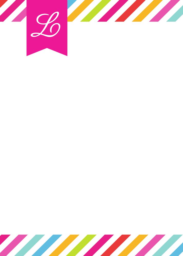 Rainbow Posh Pink Invitation