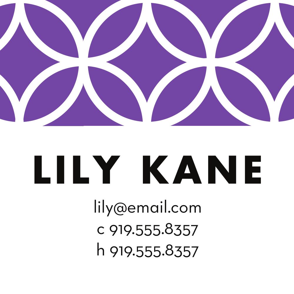 Lattice Posh Lilac Enclosure Card