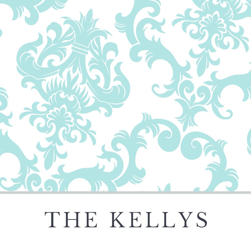 Blue Patterned Posh Enclosure Card
