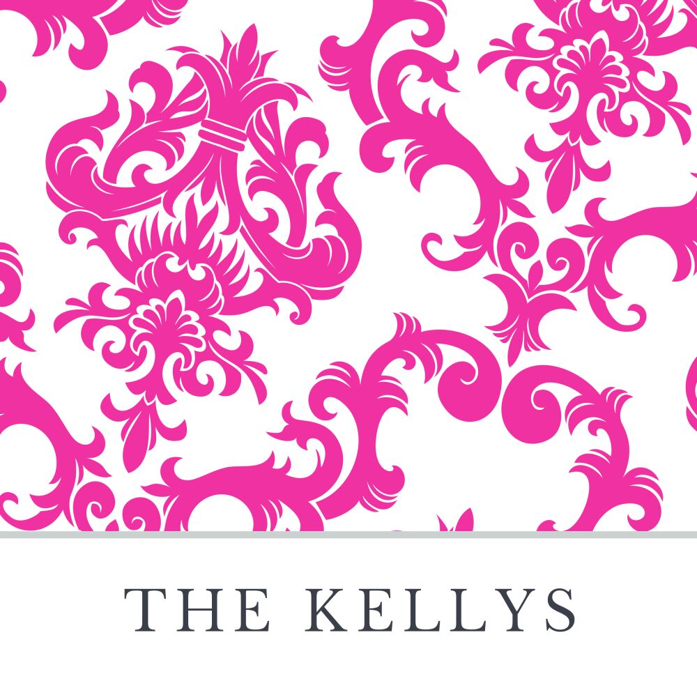 Pink Patterned Posh Enclosure Card