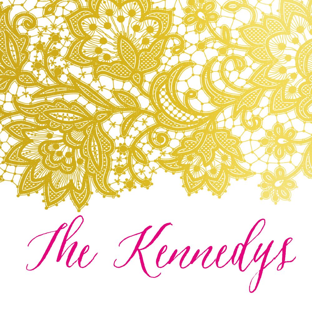 Brilliant Posh Gold Enclosure Card