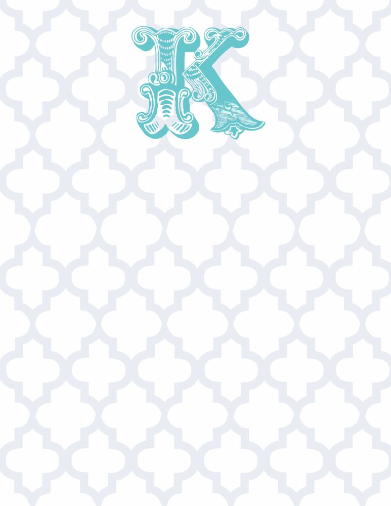 Grey Trellis Posh Flat Note