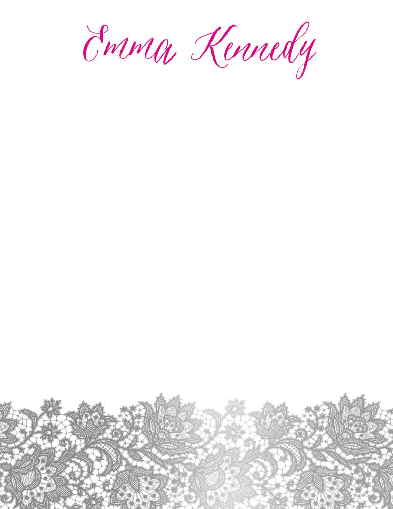 Brilliant Posh Silver Flat Note