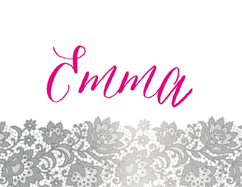 Brilliant Posh Silver Folded Note