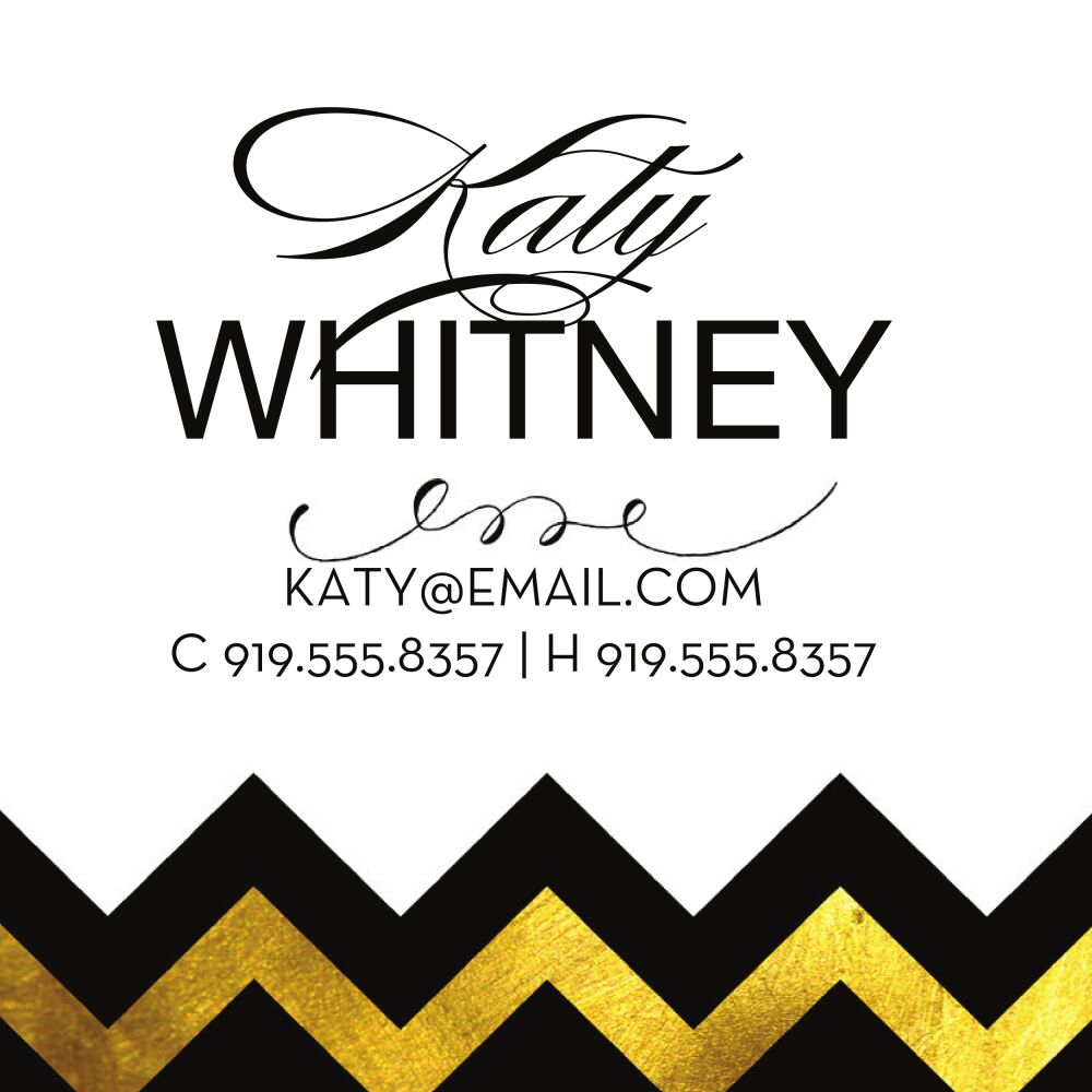 Gold Sophisticated Posh Enclosure Card