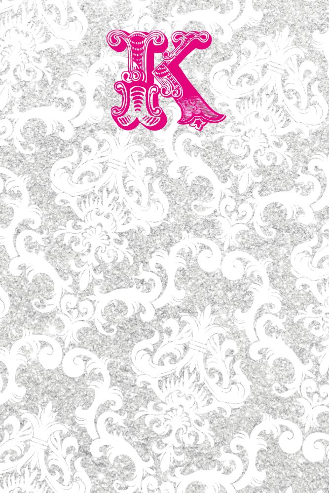 Silver Patterned Posh Notepad