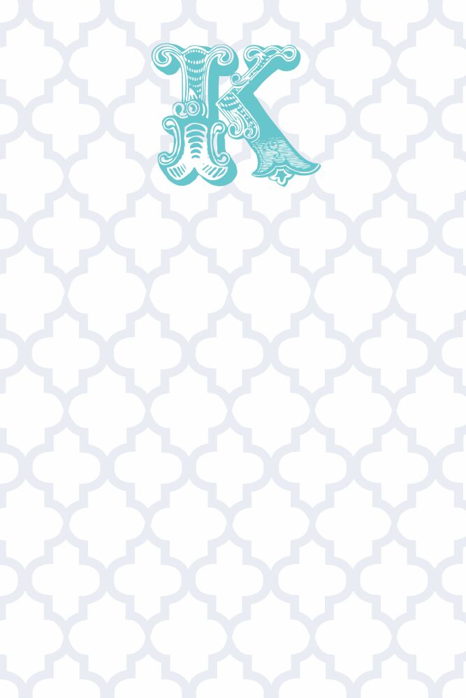 Grey Trellis Posh Notepad