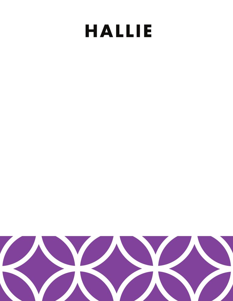Lattice Posh Lilac Flat Note
