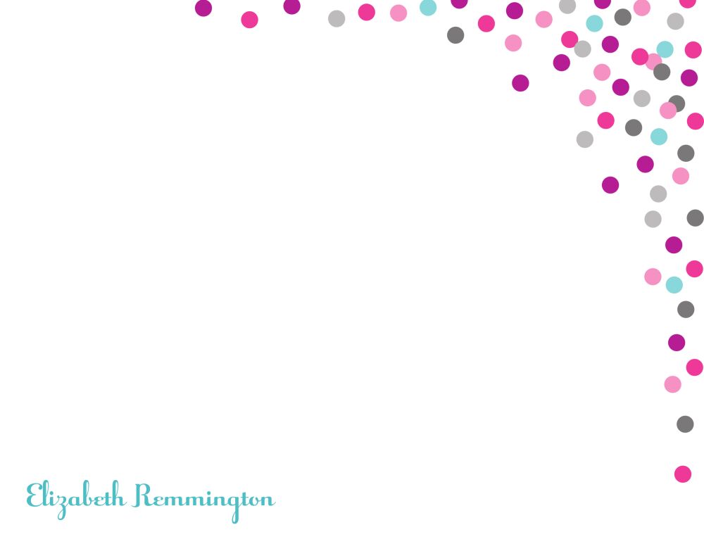 Confetti Flat Note Card